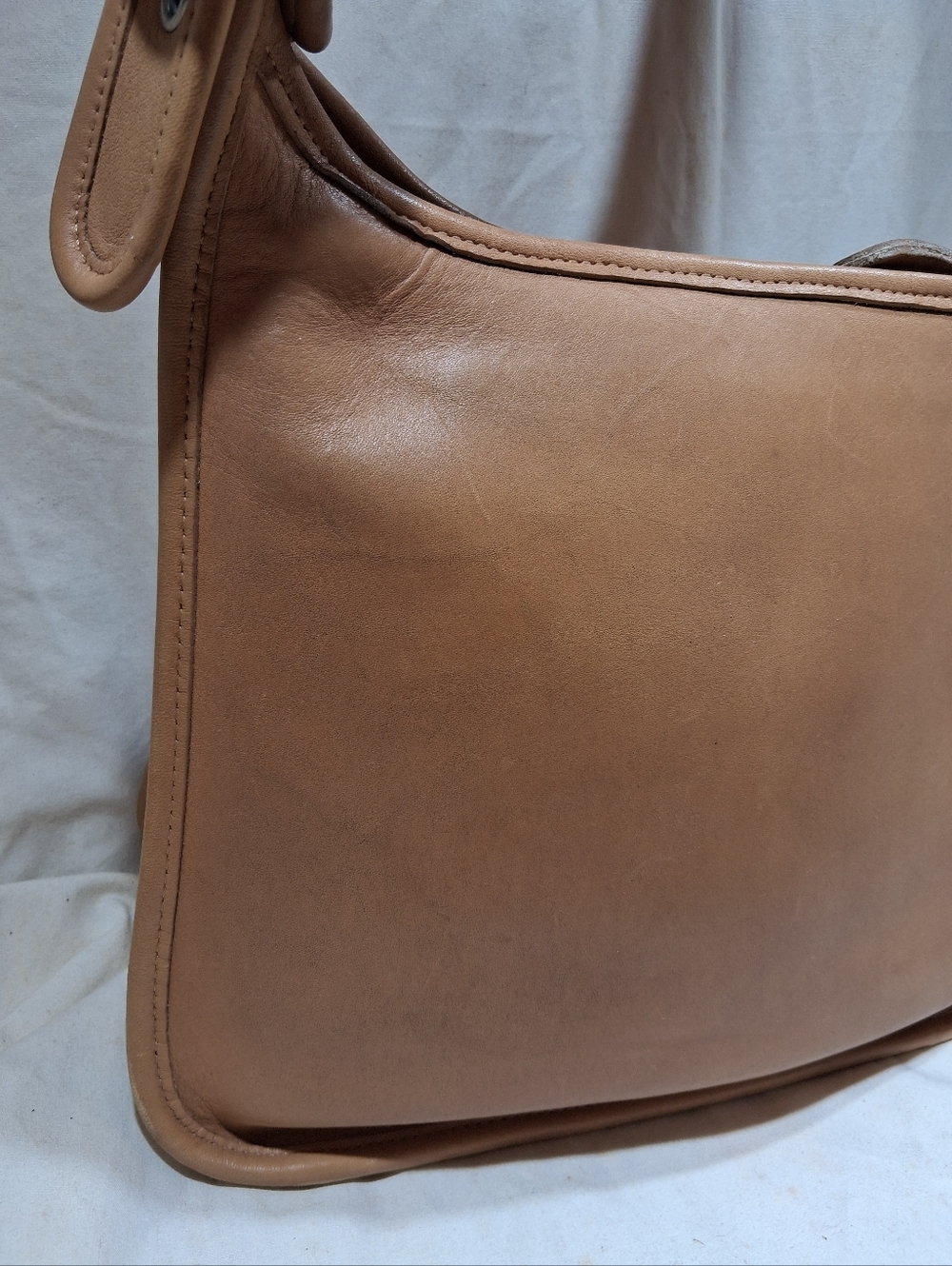Vintage Coach Tan Large Legacy Zip Bag - Picture 2 of 14